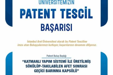 Türk Patent ve Marka Kurumu’ndan Üniversitemize Yeni Patent Tescili!